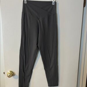 Aerie Grey Crossover 7/8 Leggings